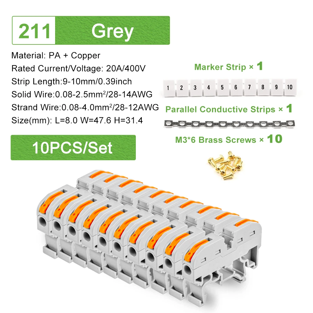 10CPCS Grey