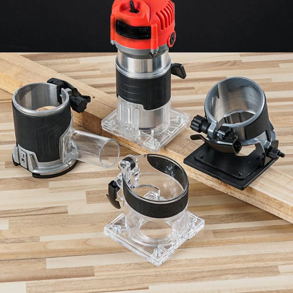 Router Base Dust Cover Wood Milling Cutter Base Trimming Machine Milling Stand