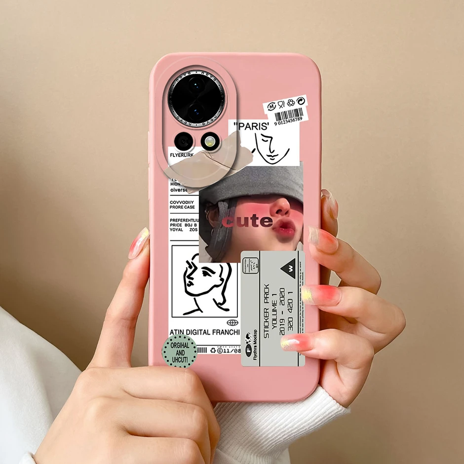 Cute Funny Expression Liquid Silicone Shockproof Phone Case Cover