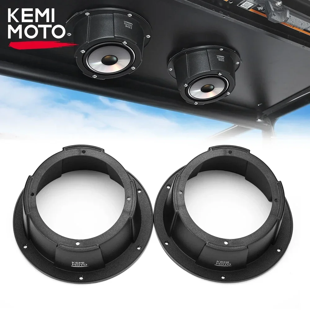 Kemimoto Universal Speaker Enclosure Pod 6.5 "Pollici Per Utv Rv Car Boat Trailer Compatibile Con Polaris Rzr Xp 1000 Per Can-Am X3