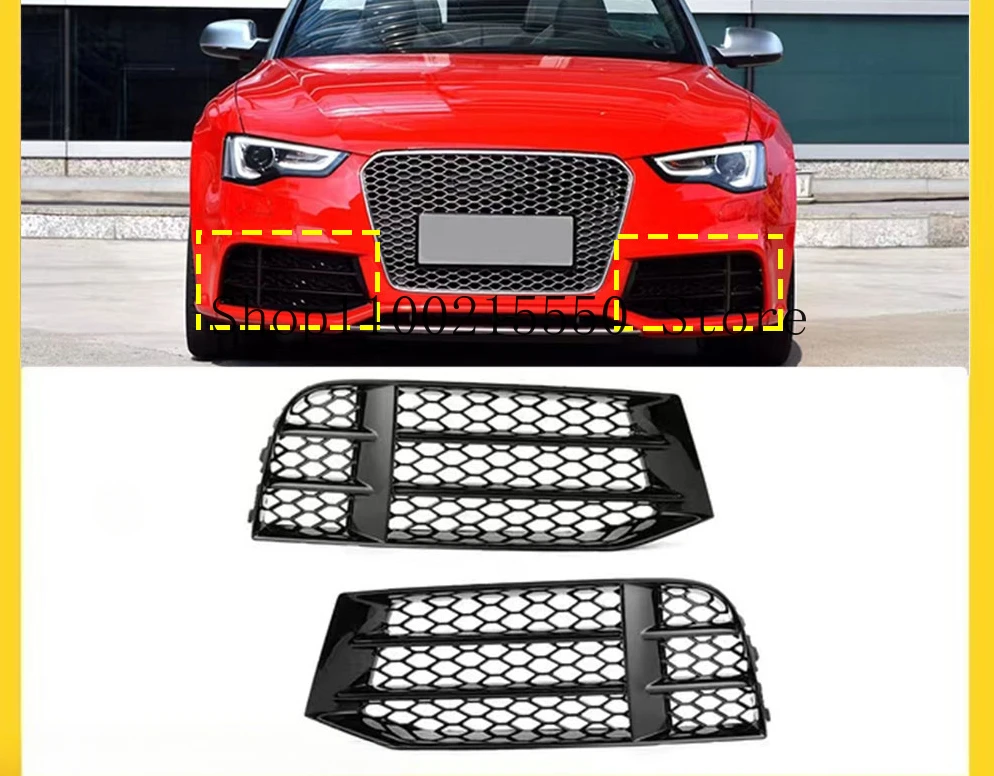 

Решетка для переднего бампера автомобиля Audi A5 RS5 B8.5, боковая противотуманная решетка, сетчатая решетка для решетки 2013 2014 2015 2016, автомобильные аксессуары
