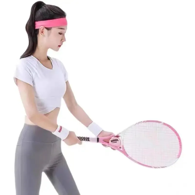 Pink Tennis Ball 2PCS/Canned Ladies Beginner Practice Training Tennis Ball Wear-Resistant and High Elasticity