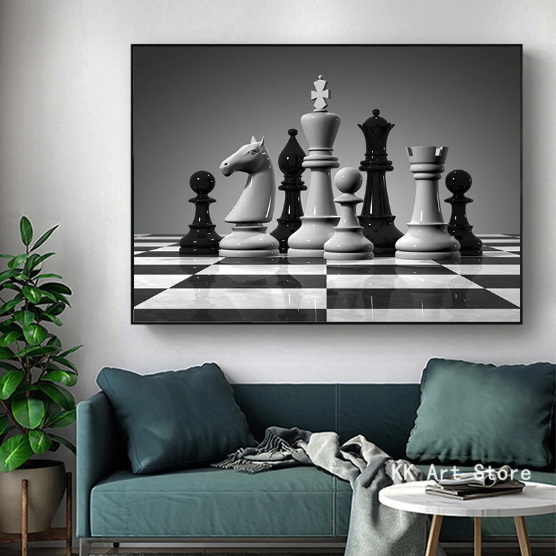 Chess Universe Posters and Prints Canvas Painting Modern Room Wall Art  Picture for Living Room Home Game Room Club Decor Cuadros - AliExpress