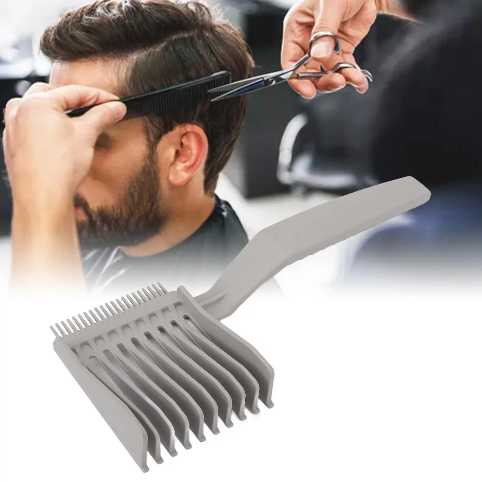 Hair Styling Tool Mens Hairstyle Comb Styling Tools Flat Top Guide Comb Anti-static Haircut Clipper Hair Cutting Tool Professional Hair