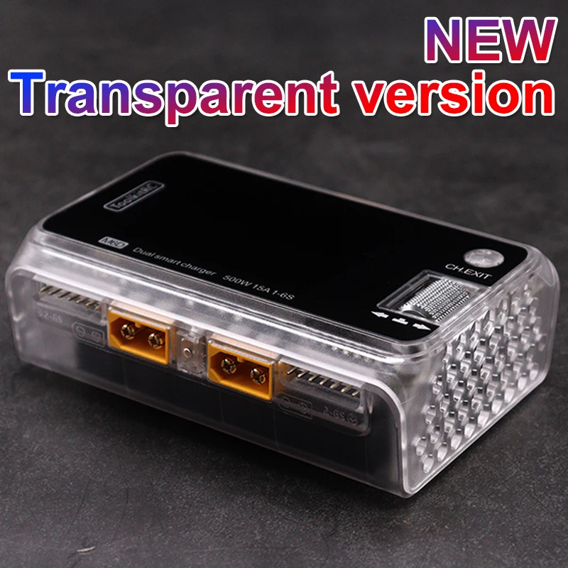  ToolkitRC M6D 500W 15A DC Dual Channel MINI Smart Charger Discharger For 1-6S Lipo Battery FPV Model Spare Parts 