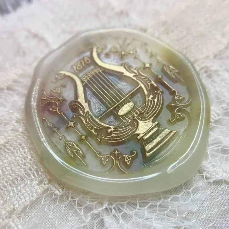 Diy Hand Ledger Stamp Toy Fire Seal Multi-level Fine Carving Seal Head Lovely Embossed Copper Head Invitation Envelope