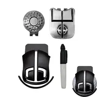 Trident Golf Ball Scriber Marker Set Golf Ball Alignment Marking Tool Magnetic Swing Train Putting Practice Golf Hat Clip Mark 1