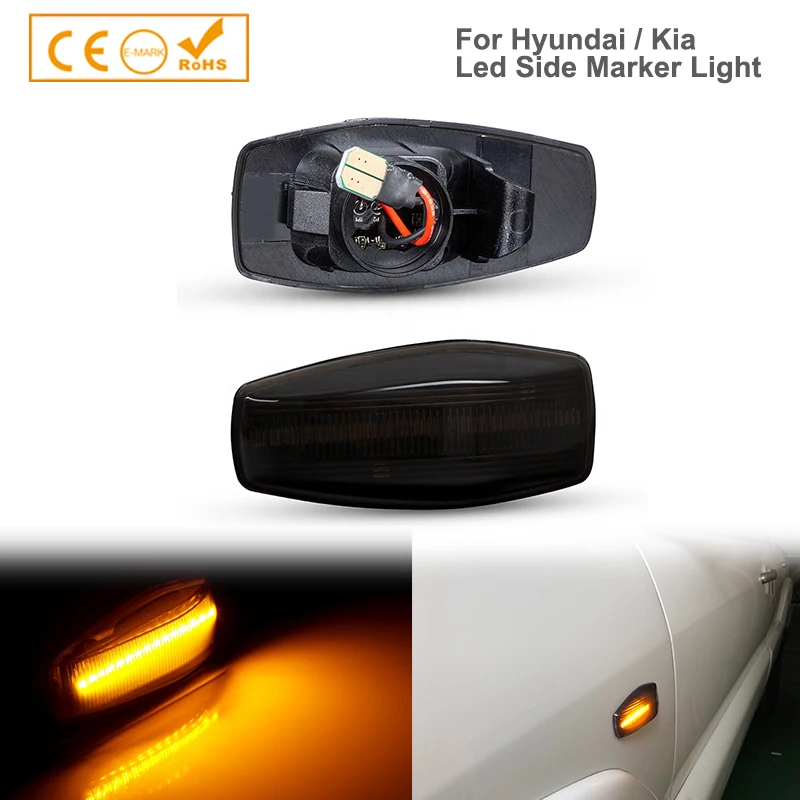 

for Hyundai Tucson JM 2004 2005 2006 2007 2008 2009 2010 Sequential Indicator Dynamic LED Side Marker Signal Light Lamp