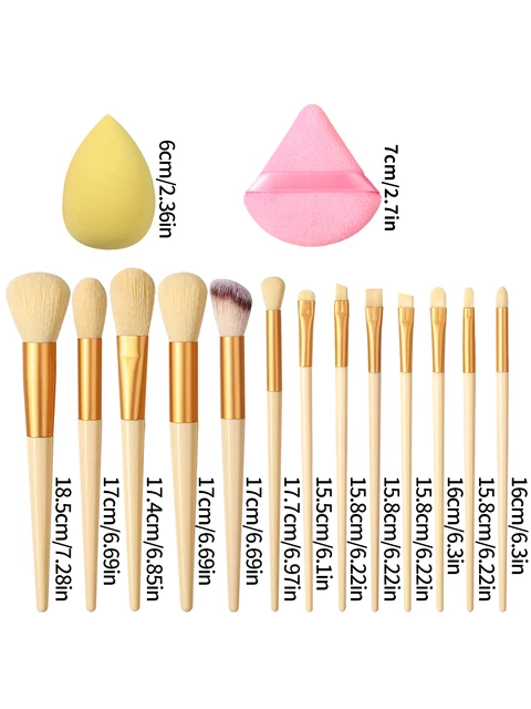 41448-ab528e.jpg 17PCS High-Quality Soft Makeup Brushes Set & Makeup Sponge & Triangular Powder Pads - Ideal New Year Makeup Gift for Girls