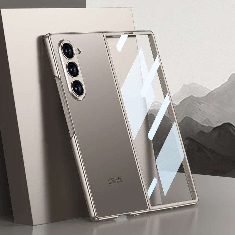 Stylish Anti-Fall Protective Case with Screen Film Protector Cover