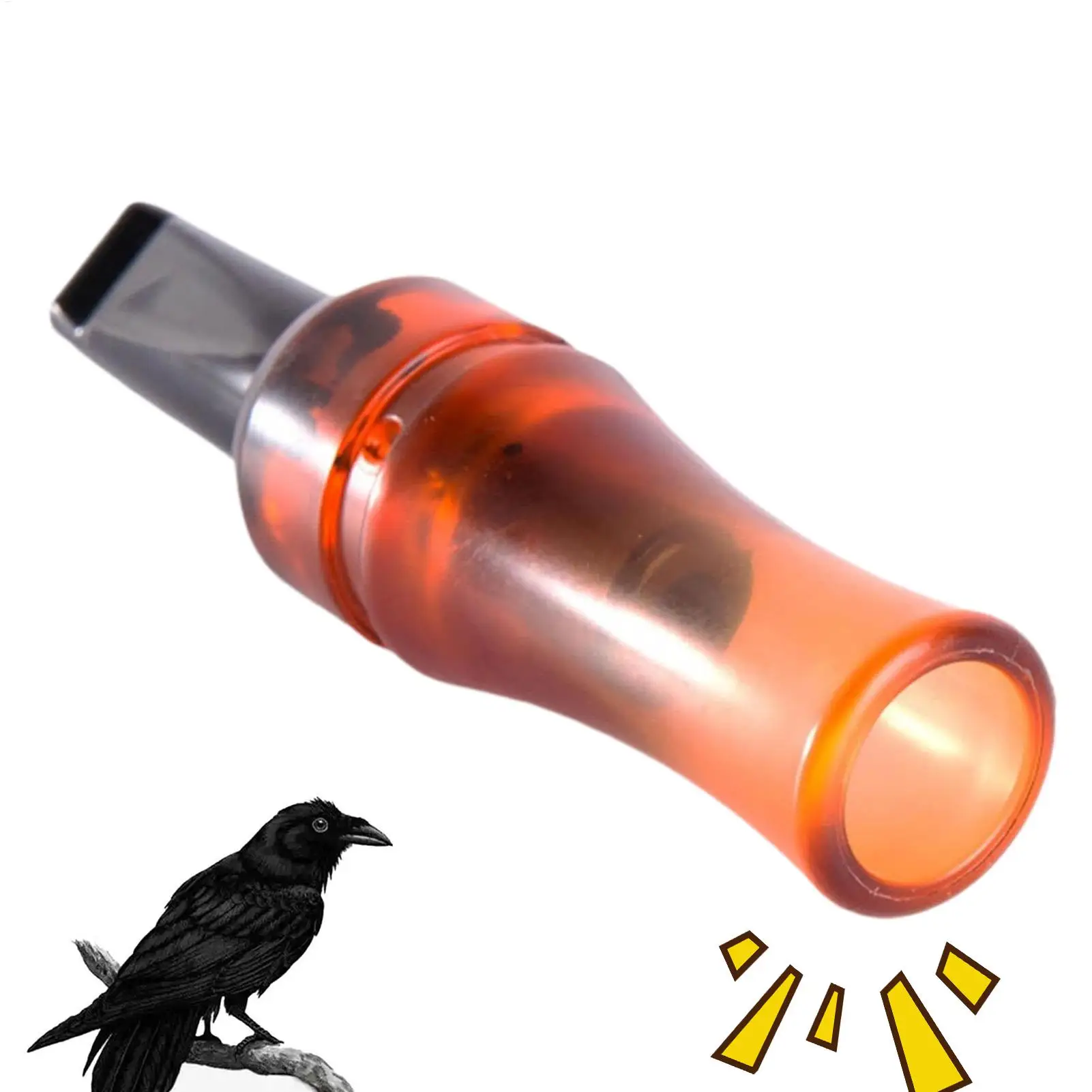 Crow Caller Imitation Crow Whistle Hunting Bird Caller Bait Game for Hiking Wildlife Training Tracking Outdoor Survival Training
