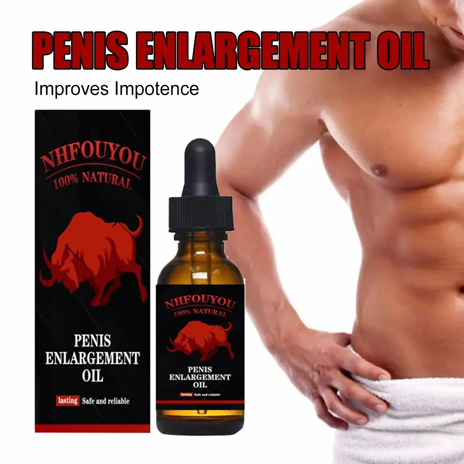 Penis Increase Thickening Essential Oils Massage Oil Penis Cream for Man 18+ Big Enlargement Gel Enlarge Dick Grow Thicker New6