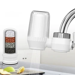 Small Faucet Tap Water Purifier Physical Filtering for Home Kictchen One Filter Element Removable Washable Filter Water Purifier