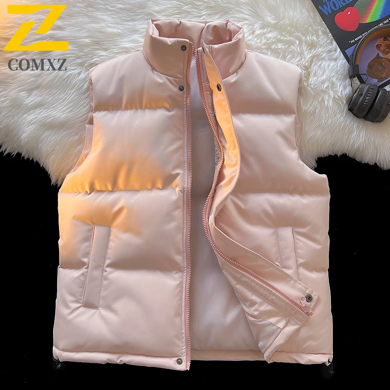 EiAO Vest Couple's Plus Size Puffer Windproof Waterproof Thermal Quilted Sleeveless Jacket for Hiking Camping Fishing WinterCoat