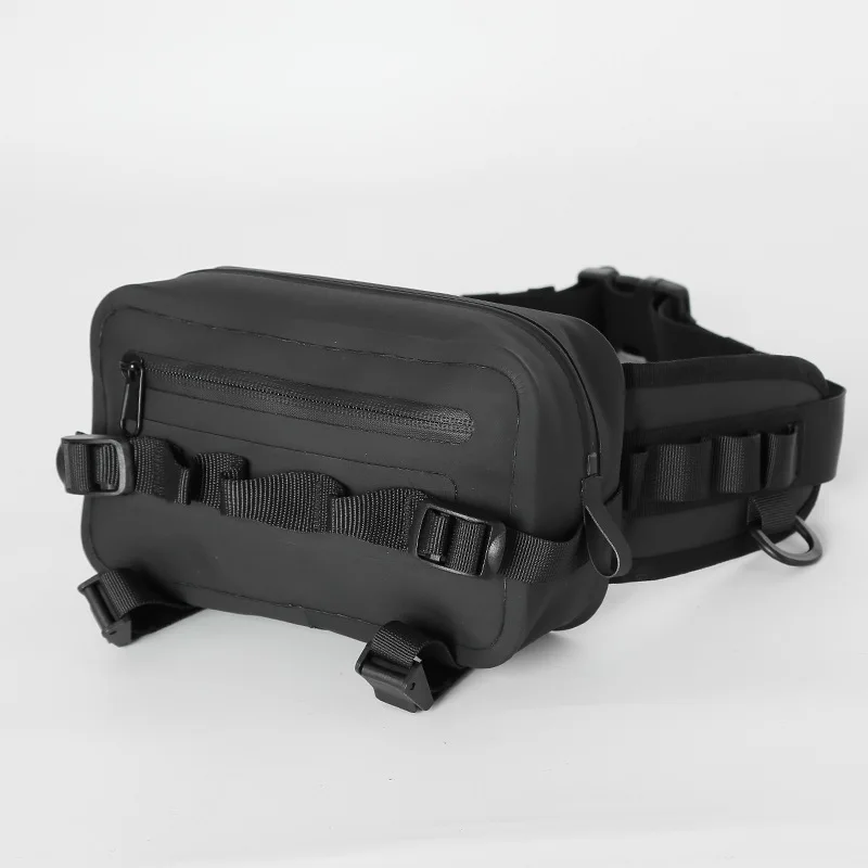 Waterproof Luya Waist Bag with Insertable Pole Multifunctional Crossbody Chest Bag Outdoor Fishing Gear Fishing Rod Luya Bag