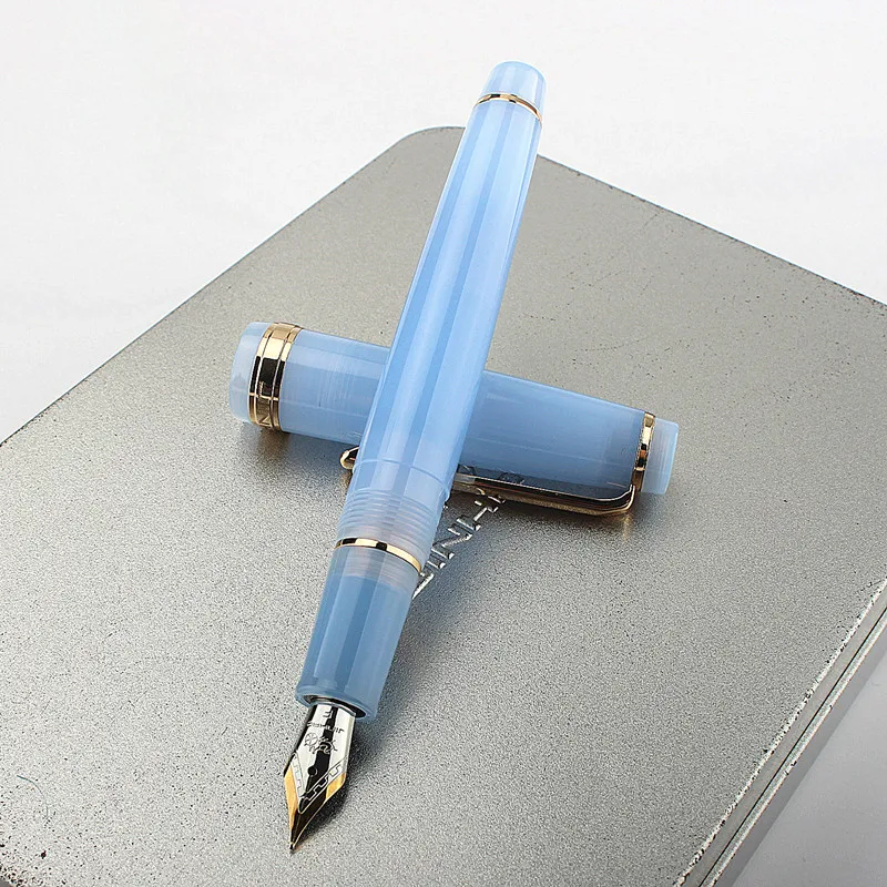 New Jinhao 82 transparent Fountain Pen Acrylic F Nib School Office Supplies Business Writing Ink Pens