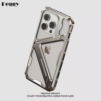 Titanium Alloy Hollow Phone Case For iPhone 15 Pro 15ProMax 14 Pro 14ProMax All Metal Collision Resistant Protection Phone Cover