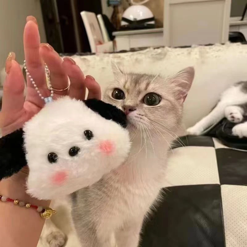 

Мультяшные милые Румяна Sanrio, плюшевая кукла, бусина, цепочка, брелок, девушка, Сердце, большая голова, кукла, сумка, плюшевая подвеска, модные аксессуары