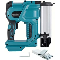 Cordless Nail Gun,18GA 2 in 1 Nailer/Stapler Gun Compatible with Makita Battery,2 Mode with 500 Staples, 500 Nails(No Battery) 1