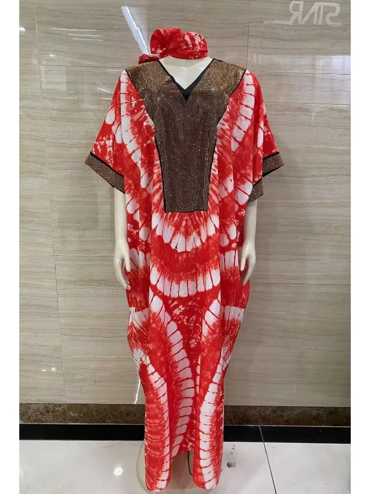 2025 new arrivals loose women/lady summer maxi dress long print short sleeve ankara african style 4