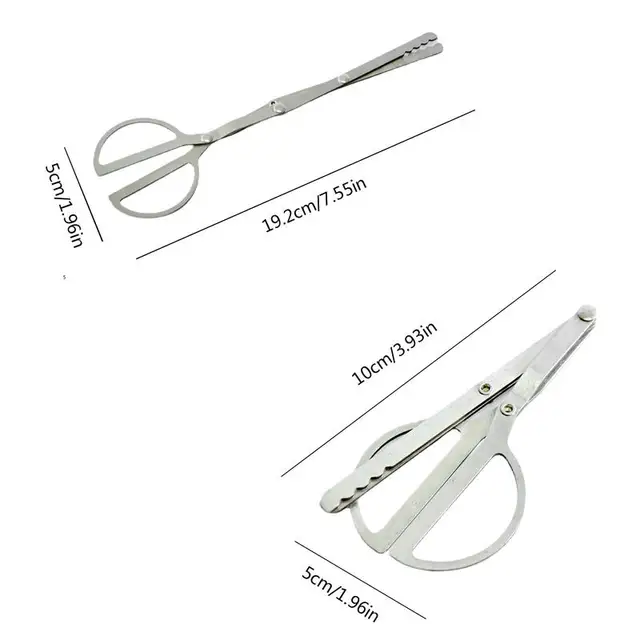 Kandalló Fogók Fatörzse Grabber Mini Tűzklip Faszén Gyönyörű Formához És Összecsukható Design Barbecue Ételklip Saláta Grillezéséhez - Image 6