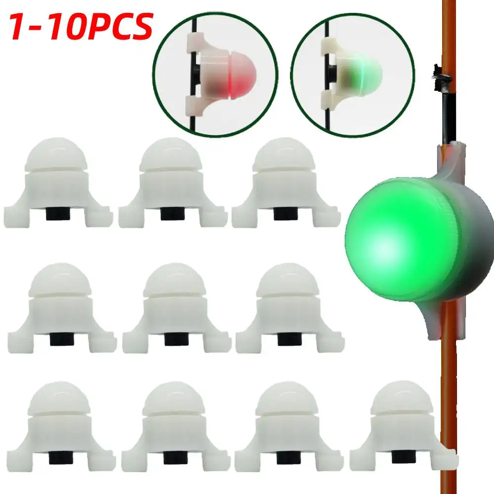 Alarme LED automatique pour canne pêche nuit - détection induction mini clip avec batterie