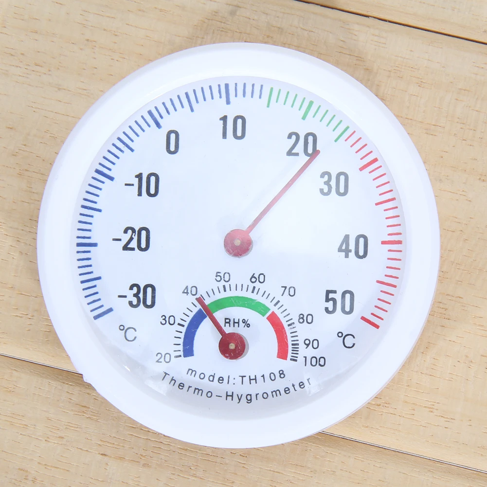 Mini Bell-Shaped Analog Thermometer & Hygrometer - Easy-to-Read Humidity Gauge