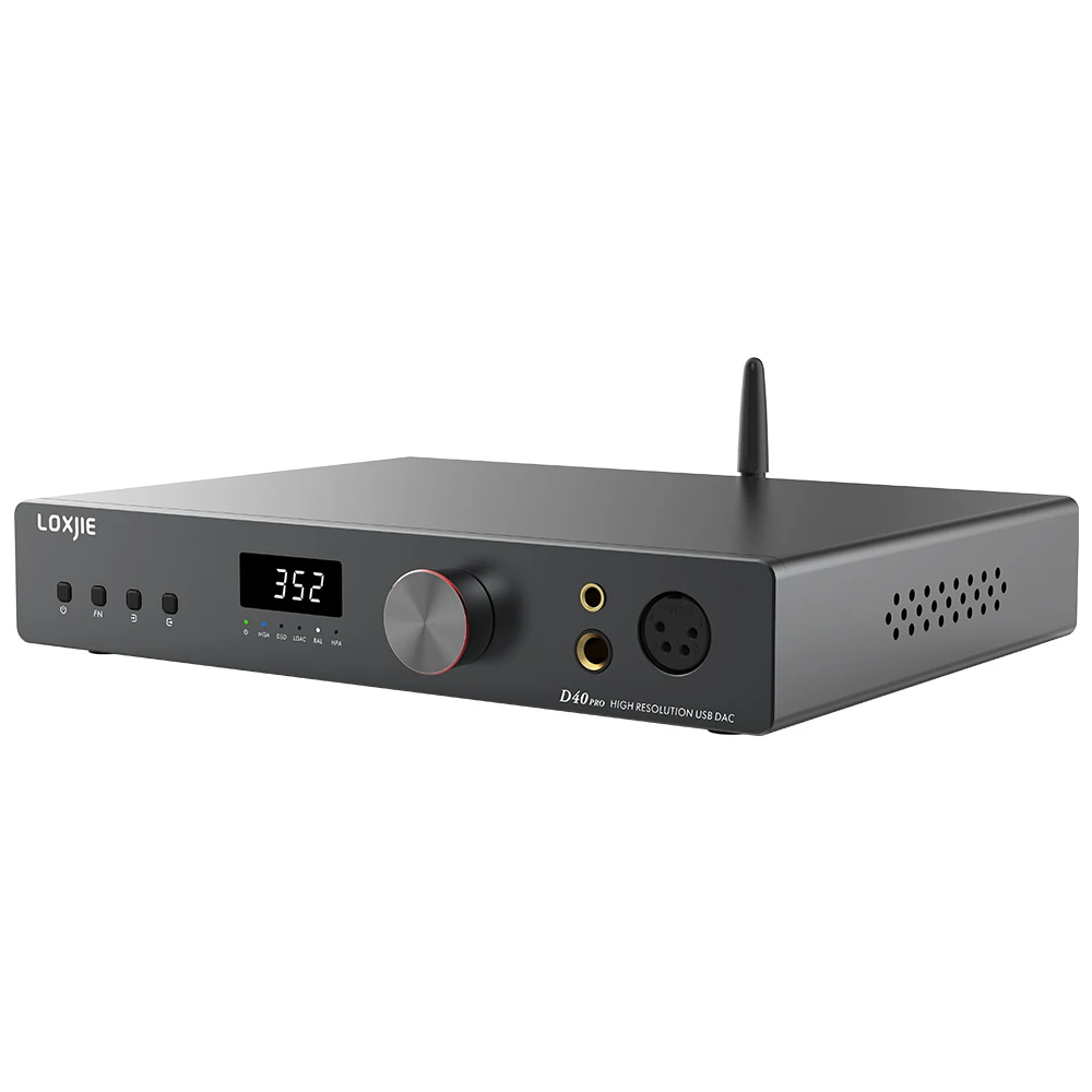 Фото ЦАП LOXJIE D40 PRO для аудио и наушников, аксессуары для наушников, модель XU316 DSD512 Bluetooth 5,1 LDAC APTXHD I2S AES с дистанционным управлением №2