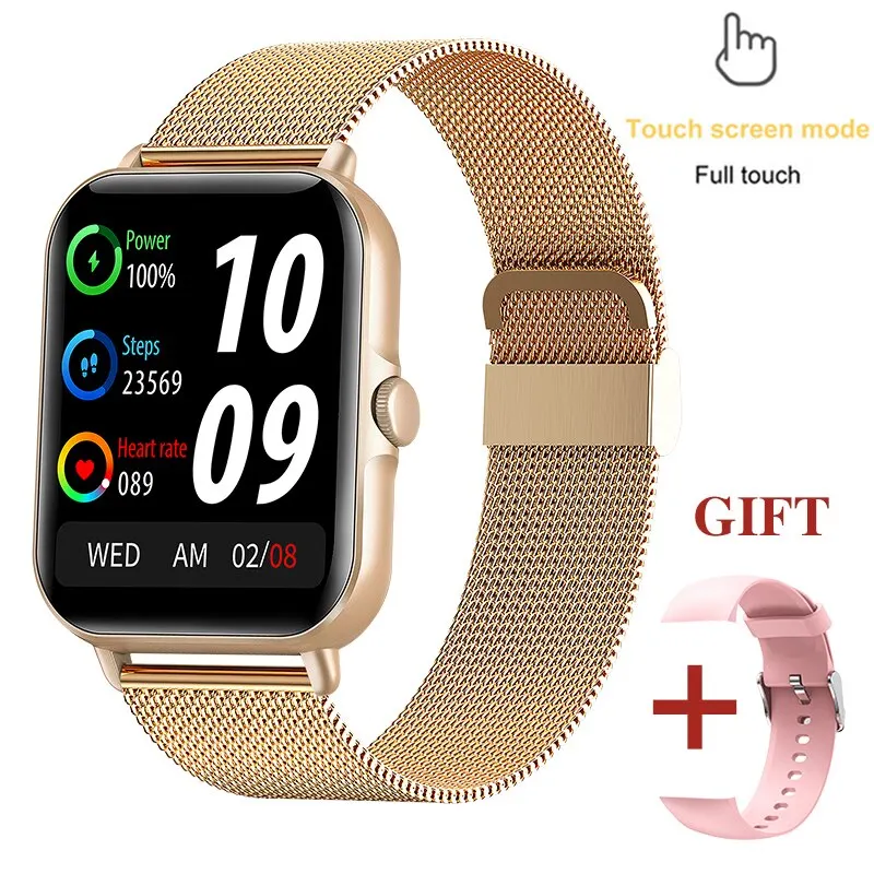 Mesh belt gold
