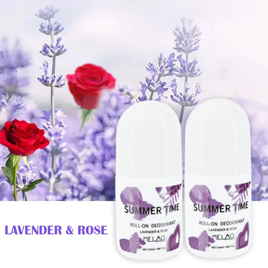 Aluminum Free Mineral Deodorant Roll-On For Women Men Paraben Free Certified Cruelty Vegan