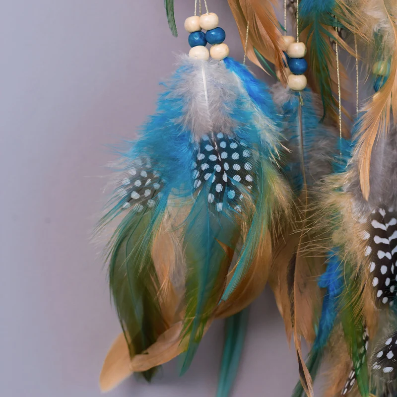Dream catchers tree of life home decoration indians natural stone feathers manual wall ornaments