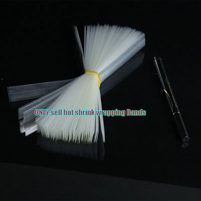 200pcs/lot ONLY Wrapping Film For Eyebrow Drawing Pencil Eyeliner With Easy Tear Line \ Cosmetics Lipstick Hot Shrink PVC Band