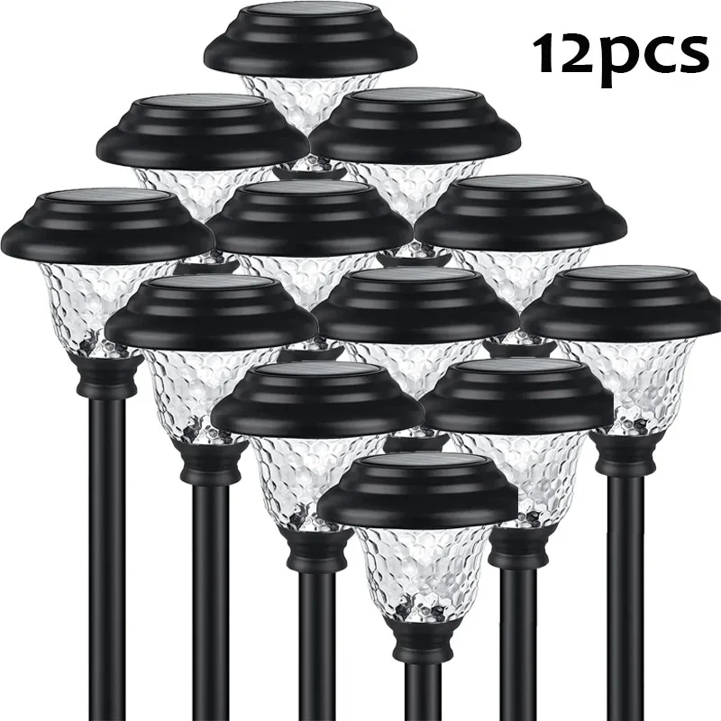 Solar Pathway Lights Outdoor Waterproof Bright Monocrystalline Silicon Garden Light LED Landscape Lamp for Yard Fenced solar ground lights solar led lights solar lights lawn lamp garden lighting