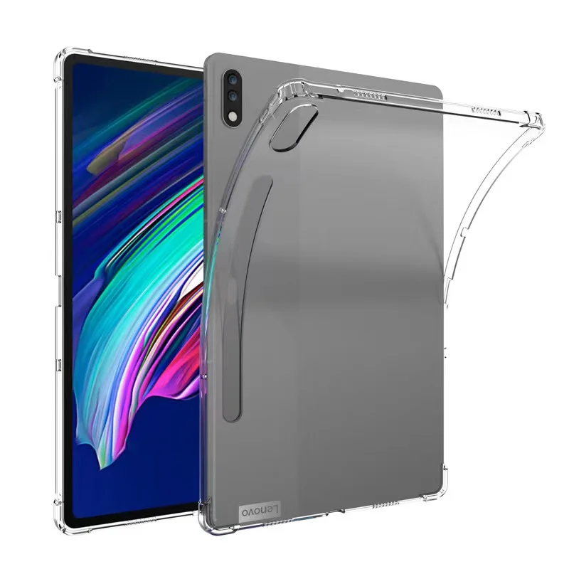 

Silicon Case For Lenovo Tab P12 Pro 2021 Q706F XiaoXin Pad Pro 12.6'' TB-Q706F Clear Transparent Soft TPU Back Tablet Cover Coqe