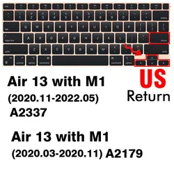Silicone Keyboard Protector Skin (US 2020 2021 Air 13)