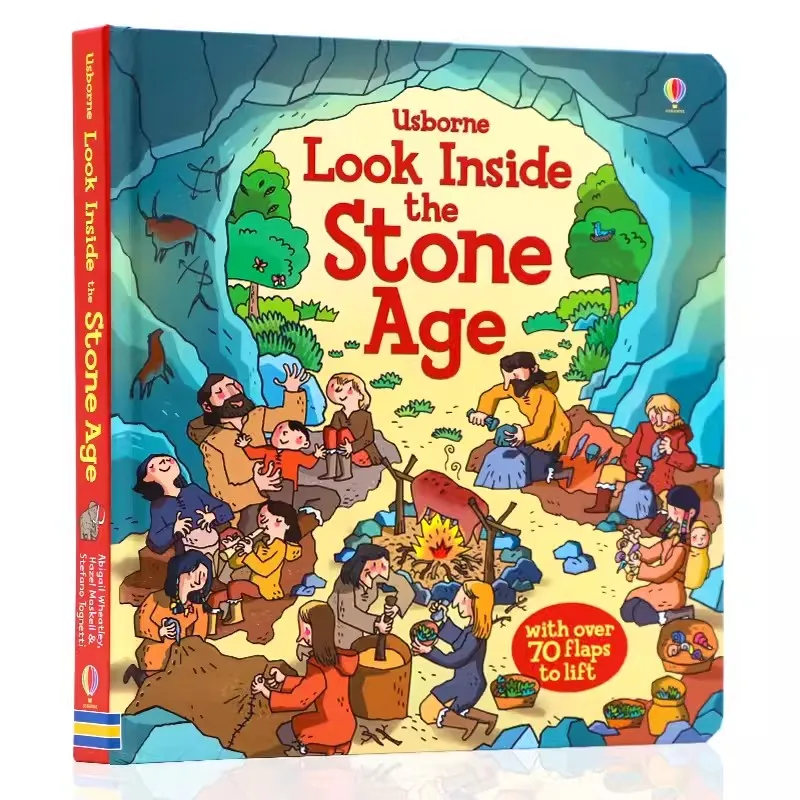 

Britain English 3d Look Inside Stone Age Picture Book Education Kids Child Reading With Over 70 Flaps To Lift Hard Cover