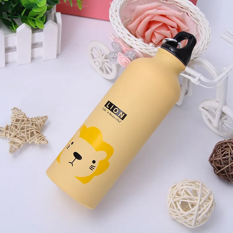 Water Bottle water bottle Lovely Animals Creative Gift Outdoor Portable Sports Cycling Camping Hiking Bicycle School Kids