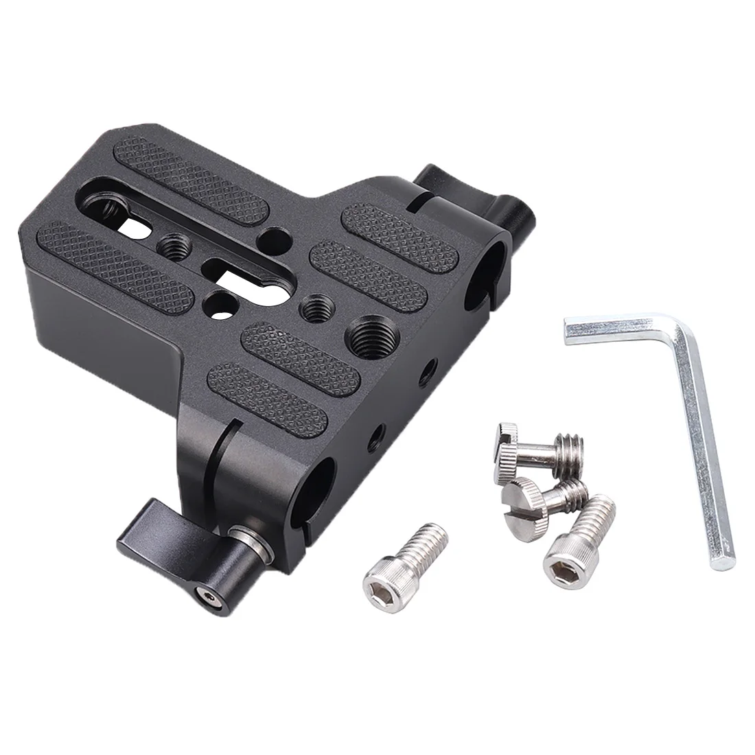 FEICHAO 15mm Rod Clamp 1/4 3/8 Cheese Mount 19mm for Camera Shoulder Rig Follow Focus System Switch Plate Tripod Base Photo Vlog