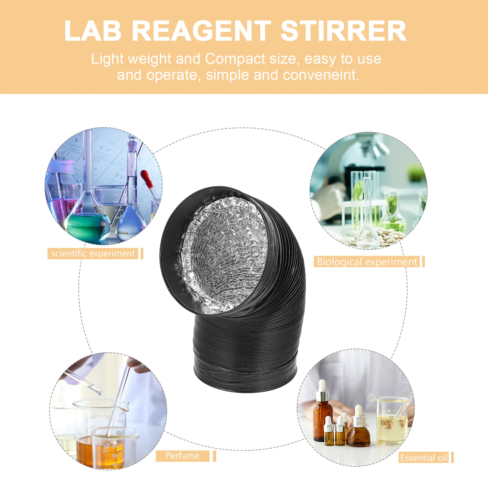

PTFE Stir Bar Alkali Resistance Mixing Paddle Lab Chemistry Reagent Stirrer