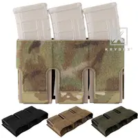 KRYDEX KTS Triple 5.56 Magazine Pouch M4 AR15 Mag Front Flap Hook and Loop Insert MP2 For FCPC FCSK JPC Hunting Vest Gear 1
