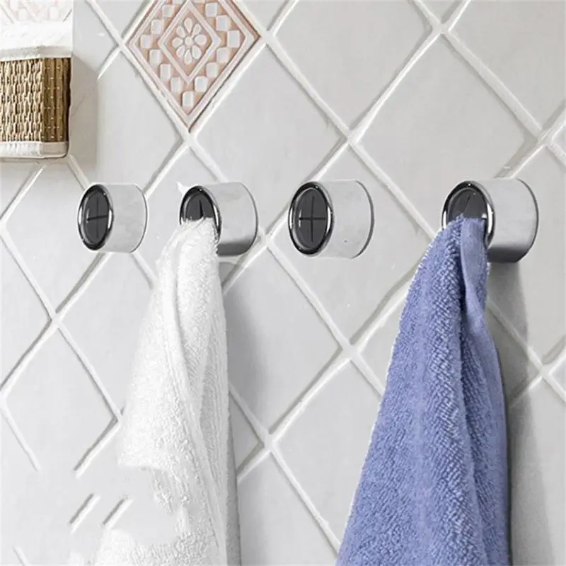 Towel Holder Free Punch Self Adhesive Rag Dishcloth Clip Towel Wall Hanger Hooks Kitchen Bathroom Rack Storage Organizer Towel Rack Towel Hooks Towel Holder