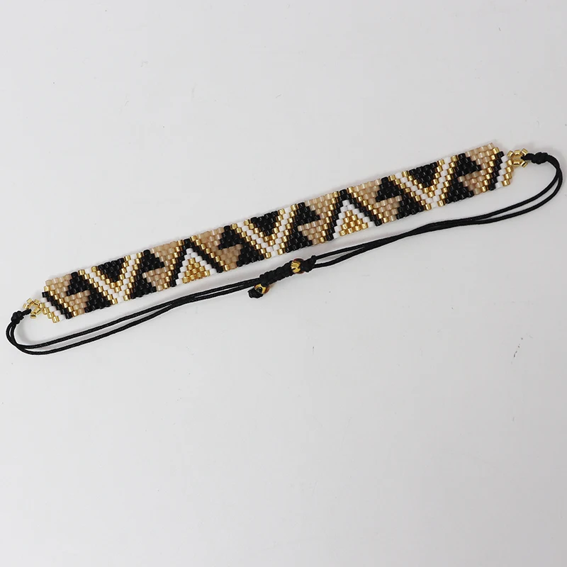 Miyuki Bead Bracelet Boho Style Woven Adjustable For Women Jewelry Multi colored geometric design Ladies Accessory Gifts Party