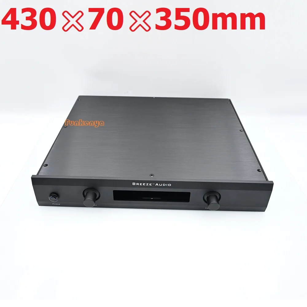 

ЦАП-декодер 430x70x308 мм с передним окошком, зеркальный Hi-Fi усилитель мощности для самостоятельной сборки, шасси P5, предусилитель, головной элемент, Микс-бокс, двухканальный