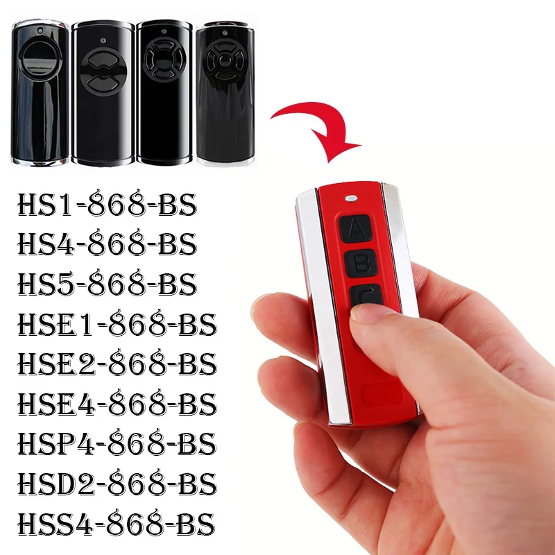 HORMANN HS1 HS4 HS5 868 BS Remote Control HORMANN HSE1 HSE2 HSE4 HSS4 HSP4 HSD2 868mhz Garage Door Remote Control Gate Opener