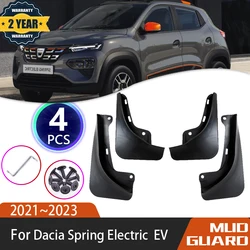 4x Car Mudguards For Dacia Spring Electric EV 2021 2022 2023 Auto Front Rear Wheel Mudguard Mud Flaps Car Accessories Mudguard