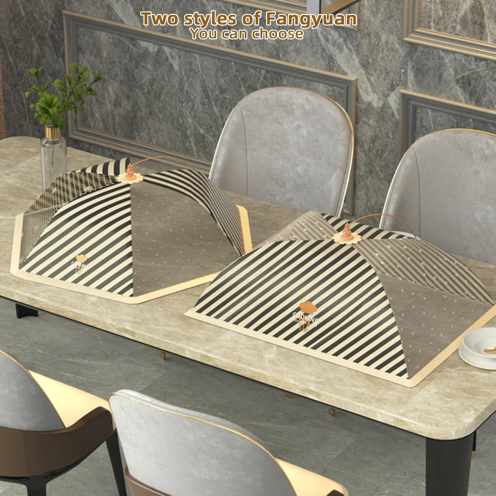 Portable Foldable Food Covers Umbrella Fine Mesh Breathable Anti-Mosquito Meal Vegetable Fruit Cover Kitchen Gadgets Accessories