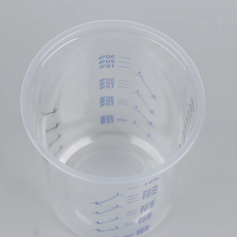 10/50 Disposable Paint Mixing Calibration Cups 600ml Plastic Paint Mixing Cups Pots
