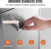 Pull Out Trash Drawer 13.4"W x 25.7"H x 19.6"D Lower Sliding Rails Stainless Steel Roll Out Trash Bin Pull Out Tray Outdoor Kitc 6