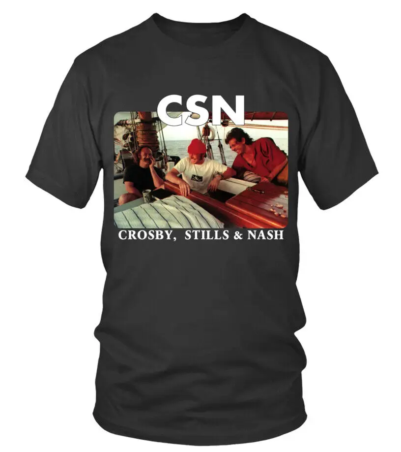 Classic Csn Crosby, Stills, Nash & Young T-Shirt David Crosby Unisex Folk Tee