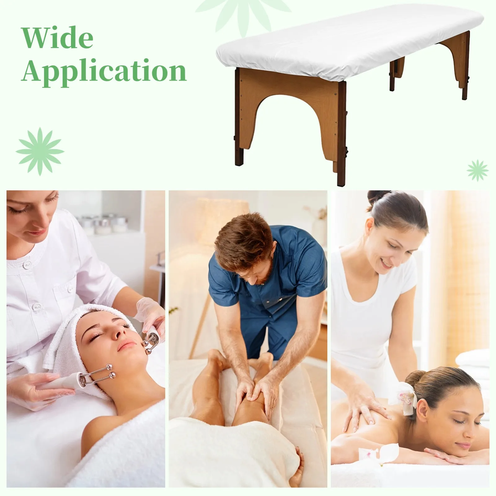 30Pcs Massage Bed Sheet Waterproof Massage Table Sheets Spa Bed Covers Disposable Protective Sheets For 200*70cm 78.7* 27.5"